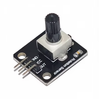 Potensiometer Putar Modul Kenop Analog Sensor Encoder Putar Resistor Variabel untuk Proyek Elektronik DIY Arduino Raspberry Pi
