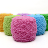 Wholesale Coral Fleece Chenille Fancy Yarn for DIY Hand Knitting Crochet Scarf and Hat