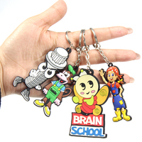 Porte-clés personnalisé avec logo 2D 3D en PVC souple, porte-clés en caoutchouc personnalisé pour cadeaux promotionnels, porte-clés en silicone