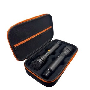 JBL <b>Wireless</b> Dual <b>Microphone</b> Storage Bag Black EVA Case Waterproof Outdoor Travel Handheld Mic Holder With Interior Compartment - Product Image 2