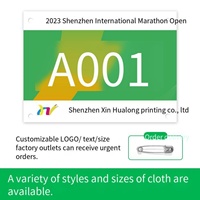 Nouveaux numéros de course personnalisés pour enfants, en papier Tyvek, imperméables, avec impression par transfert thermique, pour événements, marathon, course, avec logo et couleur personnalisés