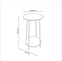 Table d'appoint moderne double, pliable, multifonctionnelle, durable, facile à assembler, pour canapé, chevet, salon