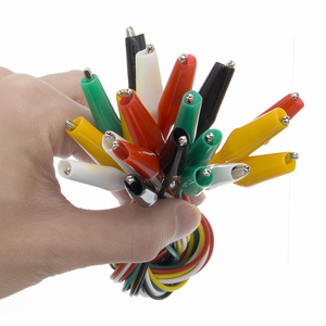 10pcs Alligator Clip 50cm cáp điện tự làm kiểm tra dẫn Alligator đôi kết thúc cá sấu Roach Jumper dây 2.8cm 3.5cm 4.5cm - Product Image 2