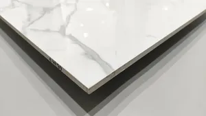 Cheapest Fine Porcellanato Calacatta White Porcelain Ceramic Tile 60x60 Ceramic Made In China