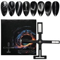 Kit d'outils multifonctionnels magnétiques puissants en ABS pour manucure gel effet œil de chat