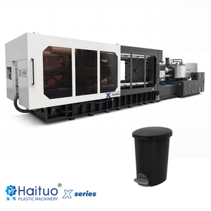 Machine de moulage par injection servo Haituo HTF1680 série X 1680T pour la production de poubelles en plastique HDPE - Product Image 4