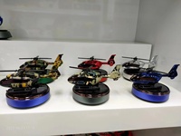 Parfum de voiture Avion de chasse solaire Rafraîchisseur d'air à l'huile essentielle rotative