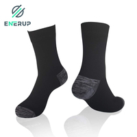 Enerup Chaussettes imperméables personnalisées enfant mi-mollet soutien de la voûte plantaire haute course à pied sublimation cyclisme sport Chaussettes légères en nylon pour hommes
