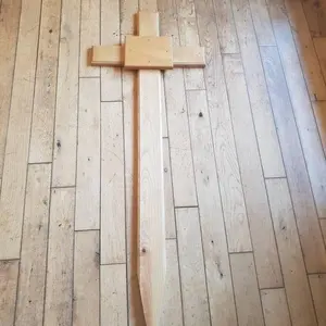 Funeral suprimentos suporte personalizar cruz de madeira para venda