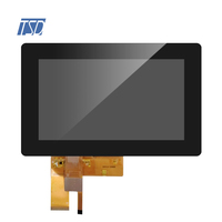 Résolution personnalisée 800x480 7 ''7 pouces 12h TN Interface USB I2C Écran tactile capacitif LCD CTP