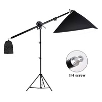 Photographie Vidéo Studio Salle Film Film Photo Shooting Soft Box Lumière Trépied Support Croix Bras Tige Avec Roue Télescope Sac De Sable