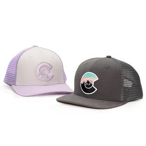 Custom 6 Panel Embroidery <b>Patch</b> logo Caps Ripstop Cotton Structured Trucker Hats Mesh <b>Back</b> - Product Image 2