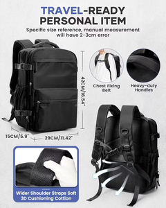 Phong cách sang trọng mở rộng kinh doanh Ba lô với USB tính năng chân không nén không khí chặt chẽ Tính năng du lịch máy tính xách tay Ba lô máy bơm không khí - Product Image 2