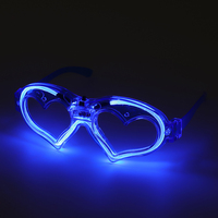 Lunettes LED en forme de cœur à lumière froide |   Accessoires de fête avec couleurs personnalisables, haute satisfaction pour l'anniversaire 2026