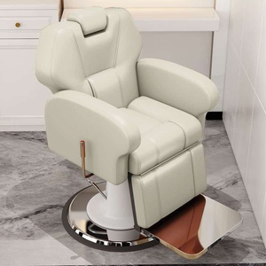 Sillón de Peluquería Reclinable con Respaldo Ajustable, Bomba Hidráulica, Reposacabezas Ajustable, Color Gris Moderno - Product Image 6