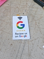 Support de table NFC en acrylique pour avis Google NFC213 – Tappez sur votre téléphone pour scanner le code QR – Support de commentaires clients pour magasin de détail