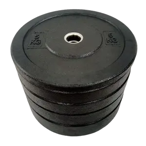 BYT power training dischi bilanciere palestra fitness nero sollevamento pesi paraurti in gomma piastre pesi
