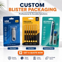 Groothandel Transparante PET Blisterverpakking voor Kabeladapter Oplader met Aangepaste Bedrukte Kaart Hanggat Retail Klaar voor Verkoop