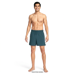 Pantalones cortos para correr verde azulado para hombre con abertura lateral, bolsillo con cremallera, transpirables, de secado rápido, ligeros, para entrenamiento de gimnasio, wearDDP, envío - Product Image 1