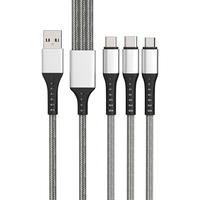 Pengisi daya mobil Tipe C ke Tipe c, desain khusus kabel Data Usb pengisi daya dinding PD + QC3.0