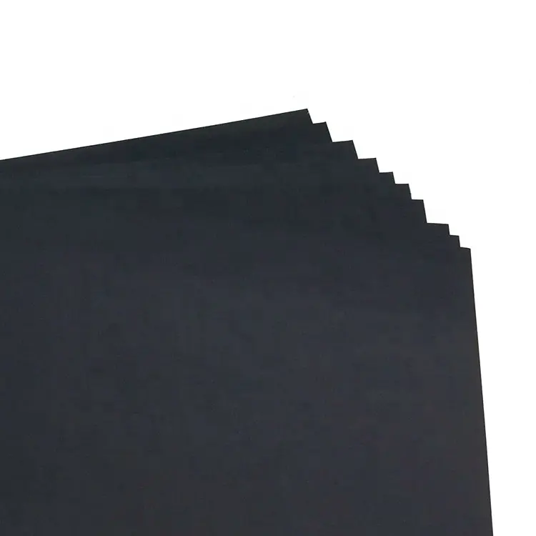 230gsm A4 Size Office Stationary Black Paper Color Embossed Cover Paper