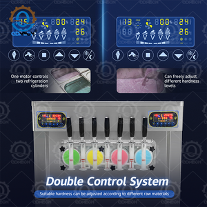 5 hương vị Cocktail đông lạnh sữa chua đông lạnh slushes Cà Phê Đá Acai Bát Lắc smoothies 8 chức năng Máy làm kem mềm - Product Image 4