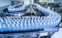 3. Machine de remplissage automatique d'eau minérale 3 en 1, ligne de rinçage, remplissage et bouchage de bouteilles avec certification CE