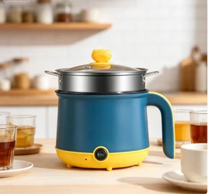 Casserole électrique multifonctionnelle 110V, mini-casserole portable pour dortoir d'étudiant et maison, pot à nouilles et à frire - Product Image 2