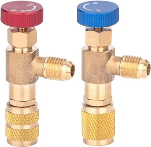 Conveniente adattatore <span class=keywords><strong>di</strong></span> <span class=keywords><strong>sicurezza</strong></span> valvola a sfera <span class=keywords><strong>di</strong></span> controllo del flusso per R22 R410 condizionatore d'aria collettore - Product Image 2
