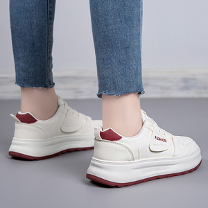 S.PETER EVA 35-40 White Comfortable Lace-up Platform Women's Platform Chunky Sneakers Daily Wear Skateboarding <strong>Shoes</strong> - Product Image 6