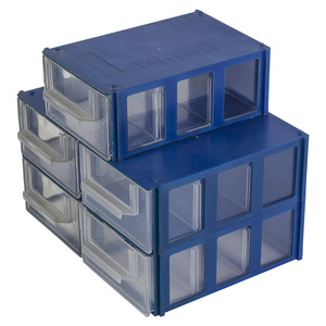 Stackable cheap plastic PS storage bin organizer