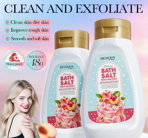 Sales de Baño LovSens con Aroma a Pastel de Melocotón Macaron, Exfoliante Suave para Ducha Diaria, Cuidado de la Piel, Sales de Baño Corporales - Product Image 1