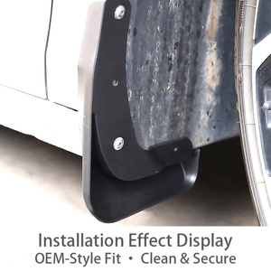Guardabarros de Plástico PP Negro Benke para Mercedes-Benz Sprinter (6 Ruedas) 2006+ |   Protectores de Guardabarros Duraderos 1 - Product Image 2
