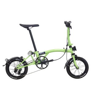 Vélo de ville pliable 3 vitesses pour étudiants et enfants, cadre en acier 14 pouces, jantes en alliage d'aluminium, léger, capacité de charge 150 kg, portable - Product Image 4