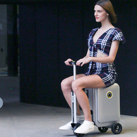 Bagage Airwheel pour trottinette à roulettes 20 pouces bagage intelligent scooter noir rose argent Mini trottinette électrique bagage technique