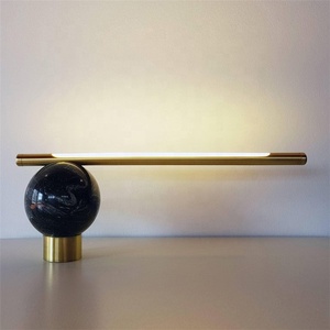 Nórdicos creativo moderno mármol bola Bade LED de la lámpara de mesa para decorativos para el hogar - Product Image 4