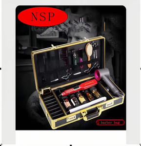 En gros Portable En Aluminium Outils De Coiffeur <span class=keywords><strong>Valise</strong></span> Salon De <span class=keywords><strong>Coiffure</strong></span> Boîte À Outils Grand Mot De Passe Or Barbier Cas - Product Image 4