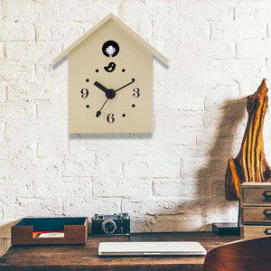 Reloj de péndulo con diseño de tiempo infinito para dormitorio, oficina, reloj de cuco minimalista, Mdf - Product Image 3