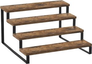 VONVIK Portaspezie Moderno in <span class=keywords><strong>Legno</strong></span> e Metallo a 4 Ripiani, Organizzatore Multifunzionale per Cucina e Dispensa - Product Image 2