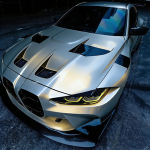 ONDIS NUEVO Rollo de Vinilo para Automóvil Color Cromo Plateado Dorado Satinado de 1.52*17 Metros, Libre de Burbujas, para Envolver Automóviles - Product Image 6