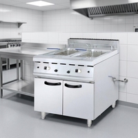 Cuisinière à gaz commerciale avec brûleurs, plaque de cuisson, four, en acier inoxydable, équipement de cuisson multifonction pour restaurant et cuisine