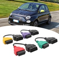 Cable adaptador de escáner OBD2, 4 Uds., reemplazo de Cable de diagnóstico de escaneo ECU para escáner Fiat ECU
