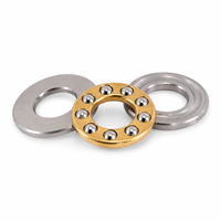 Rodamiento de Bolas de Empuje Plano F12-20, F12-20M 12x20x7mm, Rodamientos de Bolas Axiales Planos de Acero Cromado de Alta Velocidad y Alta Precisión en Miniatura