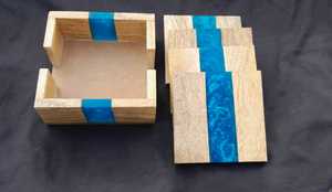 Juego de Posavasos Redondos Decorativos de Madera con Soporte para Protección de Bebidas, Altamente Recomendado - Product Image 4