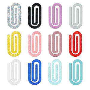 Clips de Papel Corrugado Plástico <span class=keywords><strong>para</strong></span> <span class=keywords><strong>Libros</strong></span>, Notas y Documentos de Estudiantes, Clips de Sellado Modelo HXZ-2 - Product Image 3
