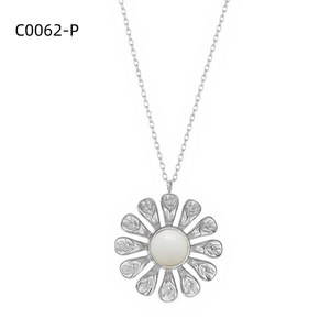 Collier tendance avec PIEDRA NATURAL C0062 pour femmes, bijoux de haute qualité - Product Image 1