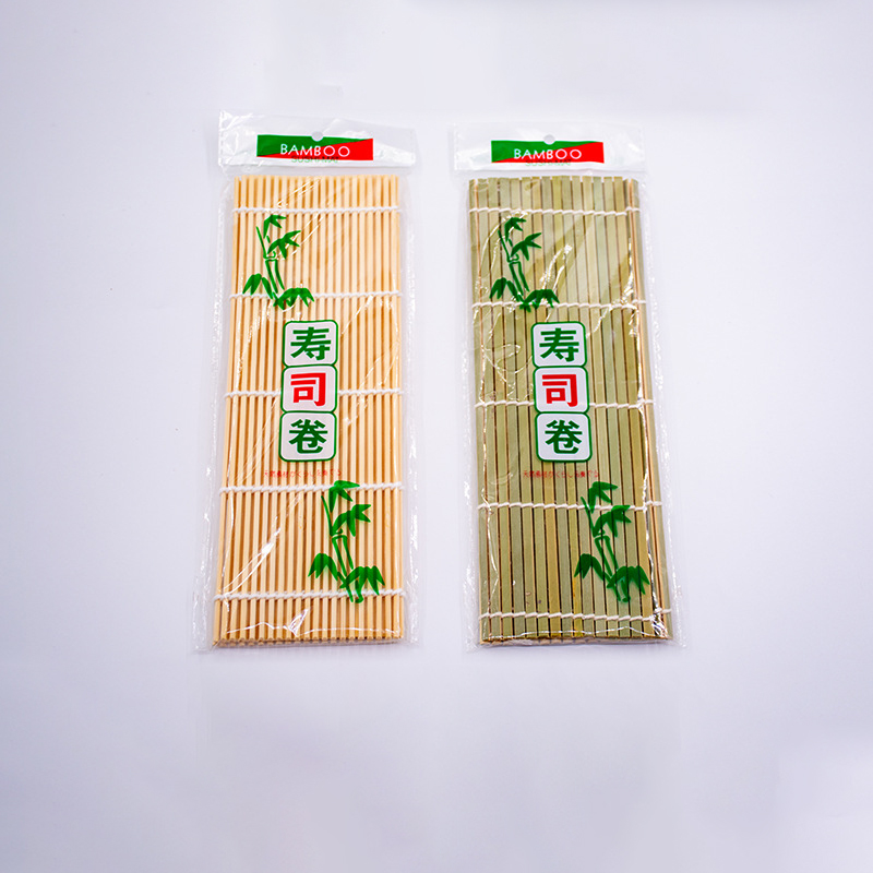 Quality Disposable Bamboo Rolling Mat Eco-Friendly Boat-Shaped Sushi Roller for Home Kitchen for DIY Food Use Square Sushi Tools