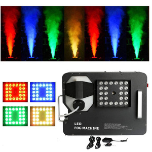 Máquina de humo LED de 1500W con 24 LED de colores para escenarios, bares, bodas y uso en interiores. - Product Image 1