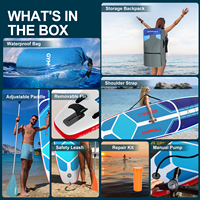 Nouvelle Arrivée Planche de Paddle Gonflable pour Sports Nautiques et Pêche 11 pieds Planche de Stand Up Paddle pour la Pêche