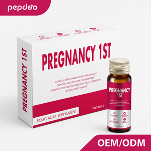 Integratore Alimentare Pepdoo OEM per <span class=keywords><strong>Gravidanza</strong></span> Primo Trimestre con Vitamina B6, Magnesio, Acido Folico, Erbe per Nausea e Fertilità - Product Image 1